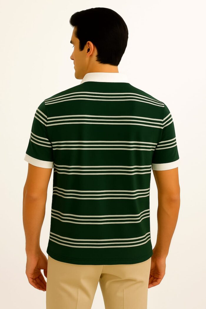 Stripped Polo T-Shirt - Image 2