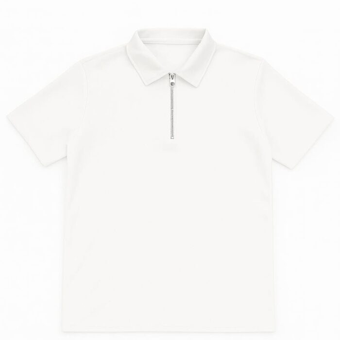 Texture Zip Line t-shirt - Image 1
