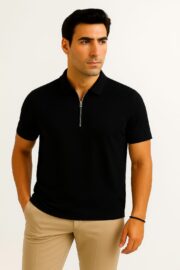 Texture Zip Line t-shirt - Image 3