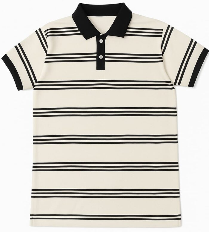 Stripped polo T-Shirt - Image 3
