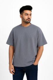 Waffle Knit Round Neck