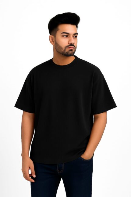 Waffle Knit Round Neck