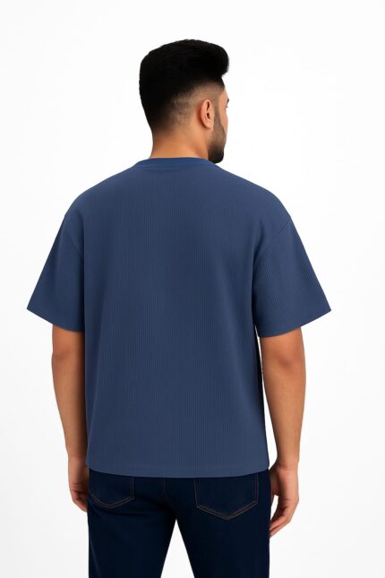 Waffle Knit Round Neck