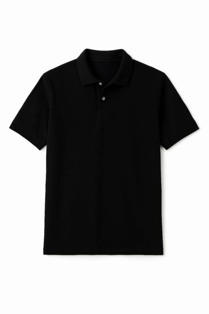 Plain Black Polo T-Shirt